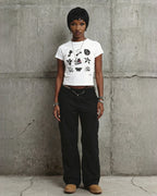 Retro Black and White tee