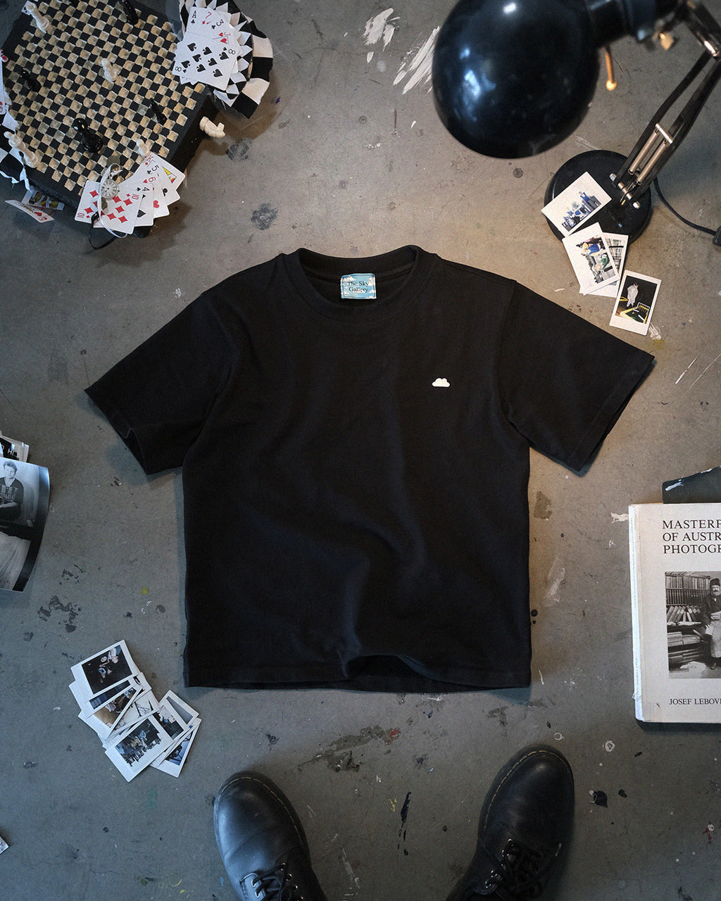 Retro black boxing tee